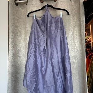 Eloquii purple halter dress